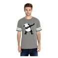 thumbnail image 1 of Unisex Dancing Panda Football Fine Jersey T-Shirt, 1 of 5