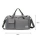 thumbnail image 3 of Bolsa De Gimnasio Deportiva Bolso de gimnasio para deportes al aire libre Bolso de hombro de viaje de fitness de gran capacidad (PGrey), 3 of 6