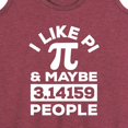 thumbnail image 3 of Instant Message - I Like Pi - Women's Racerback Tank Top, 3 of 6