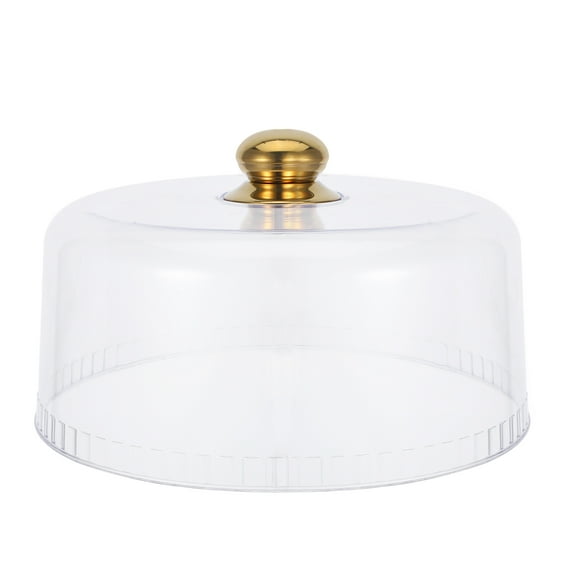 BESTOYARD Transparent Acrylic Cake Dome with Handle for Fresh Food and Cake Preservation