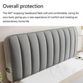 thumbnail image 5 of Bed Headboard Slipcover for Queen King Size, Stretch Dustproof Bed Head Cover,Super Soft Comfotable Bed Head Cover for Bedroom Decor, 5 of 6