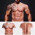 thumbnail image 2 of Muscle Tattoo Print T-shirt Men Short Sleeve 3d Digital Printing T-shirt (xiatian), 2 of 2