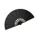 thumbnail image 1 of Xihbxyly Abanico de Purpurina Dorada, Diseño de Color Liso, Material Plástico Ligero, Accesorio para Artes Marciales y Danza, Espectáculos, Práctica Bolsa de Almacenamiento, Tamaño de 33 Cm, Ideal pa, 1 of 3