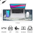 thumbnail image 5 of Big Mouse Pad,Welcome Christmas Snowflake Rectangle Non-Slip Rubber Base Mousepad for Laptop Office Gaming Mouse Pad for Gaming Wireless Mouse (31.5x11.8in), 5 of 7