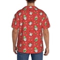 thumbnail image 3 of Vsdgher merry Christmas gnome Men's Cuban Shirt, Hawaiian Shirts, Business Casual Button Down Shirts, Short Sleeve Shirt-Small, 3 of 5