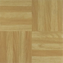 HomeStock Modern Marvel Adhesive 12-Inch Vinyl Floor Tiles, 20 Tiles - 12" x 12", Four Finger Square Parquet Pattern - Peel & Stick, DIY Flooring for Kitchen, Dining Room, Bedrooms & Bathrooms