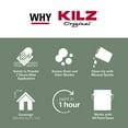 thumbnail image 3 of KILZ Original Low Odor White 13 oz Oil-Base Spray Primer, Sealer and Stain-blocker, 3 of 5