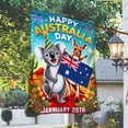 thumbnail image 2 of FLAGWIX Happy Australia Day January 26th Koala and Kangaroo Australia Flag MLN4887F House Flag (29.5" x 39.5") - Double Sided Flag Indoor Outdoor, 2 of 5