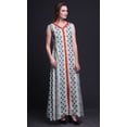 thumbnail image 3 of Bimba Robe de Plage Longue Sans Manches à Fente avant Imprimée Shibori Été Printemps pour Femmes - X-Grand, 3 of 5