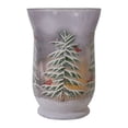 thumbnail image 5 of Northlight 8" Hand-Painted Pine and Birds Flameless Glass Christmas Candle Holder, 5 of 5