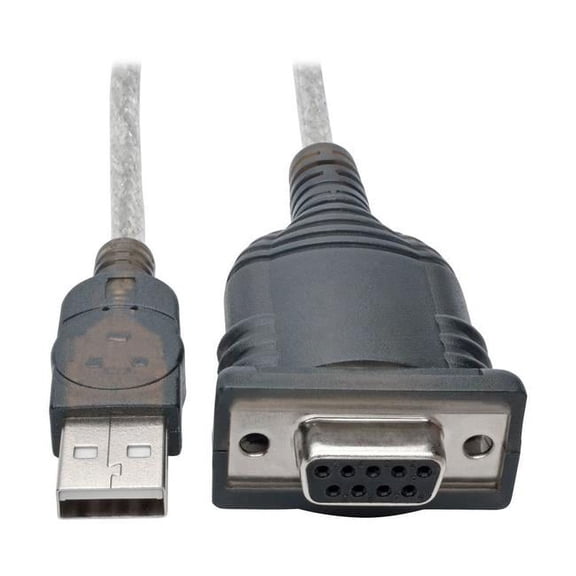 USB to Null Modem Serial Adapter Cable FTDI with COM Retention M & F - 18 in.