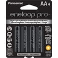 thumbnail image 1 of Panasonic eneloop pro AA Pre-Charged Rechargeable Batteries - 4 Pack, 1 of 8