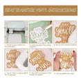 thumbnail image 3 of Vinilo 3D Puff en Tono de Piel, Transferencia Térmica, Color Crema, Beige, Marrón, Hierro para Camisetas de Tela DIY, 10 X 12 Pulgadas, 6 Hojas, 3 of 7