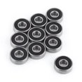 thumbnail image 1 of Roulement à Billes à Rainure Profonde, 10 Pcs Micro Roulements 608-2RS Roulement à Billes Double Face Caoutchouc Noir Scellé Mini Roulements Outil Accessoires, Facile à Utiliser, 1 of 9
