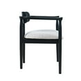 thumbnail image 4 of Jofran Linden Mid-Century Upholstered Dining Chair with Sculpted Back/Arms (Set of 2), 4 of 5