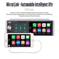 thumbnail image 3 of Single 1 Din 4" Car Stereo Bluetooth Touch Screen FM Radio MP5 Player AI Voice Control USB/TF/AUX with Remote Control Audio Head Unit, 3 of 13