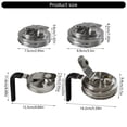 thumbnail image 5 of YIEMEEN Rustproof Mason Jar Lid With Pour Spout For Beverage Dispensing Kitchen Gadget Stainless Steel Seal Cover, 5 of 10