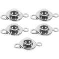 thumbnail image 1 of Miangastore Stainless Steel Snap Clasps for DIY Jewelry Making Silver 5 pcs Small Size, 1 of 8