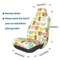 thumbnail image 3 of Balery Vintage Cup Pattern Car Seat Cover - Soft & Breathable Front Premium Covers with Non-Slip Protector Fits Most Automotive, Vans, SUVs, Trucks - 1 Unit, 3 of 5