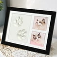 thumbnail image 5 of Product Classification Desktop Ornament Product Title Pet Print Keepsake Kit Wooden Photo Frame with Pet Print Imprint Kit Memorial Clay Imprint Kit for Dog or Cat, 5 of 5