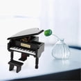 thumbnail image 5 of Grand Piano Shaped Windup Wooded Music Box with Small Stool Creative Gift Birthday Present, 5 of 5