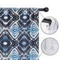 thumbnail image 4 of Blackout Kids Curtains,Blue Ethnic Geometric Pattern Childrens Insulated Curtains Set Of 2,Bedroom Essentials,Toddler Room Decor 52x63in(132x160cm), 4 of 5