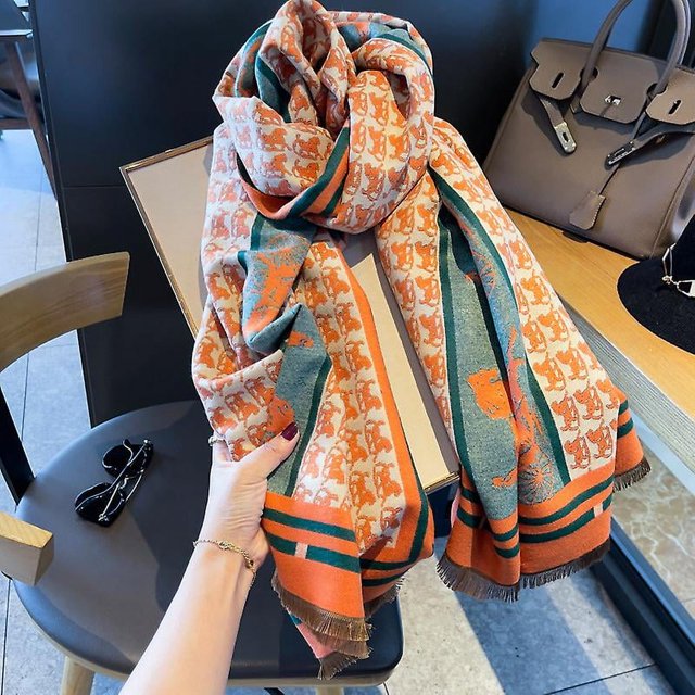 Bufandas de mujer color naranja Chales y bufandas de noche Bufandas de cachemira Mantas Cárdigans Capas