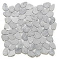 thumbnail image 5 of The Tile Life Recycled Cenote Pebble 13" x 13" Ocean Matte Glass Mosaic Floor and Wall Tile Case of 14, 5 of 6