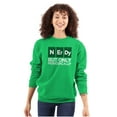 thumbnail image 3 of Periodically Nerdy Chemistry Science Unisex Plus Fleece Graphic Sweatshirt Brisco Brands 2X, 3 of 5