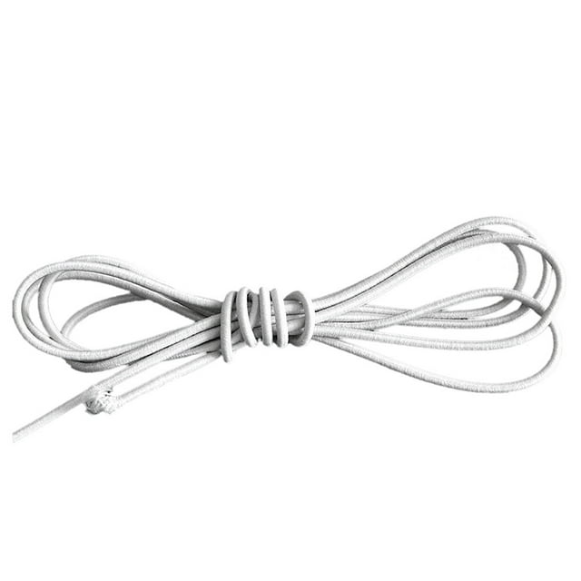 Latex Elastic Rope DIY Handmade Stretch String Clothing Packaging Rope Handmade Stretch String Elastic Cord, White