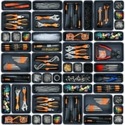 OHHSUN 32PCS Tool Box Organizer Tray Divider Set, Desk Drawer Organizer, Garage Organization and Storage Toolbox Accessories for Rolling Tool Chest Cart Cabinet Work Bench Small Parts