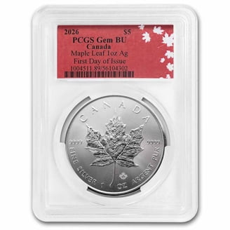 Royal Canadian Mint 1989 Silver Maple Leaf Coin, 1 oz .9999 Fine