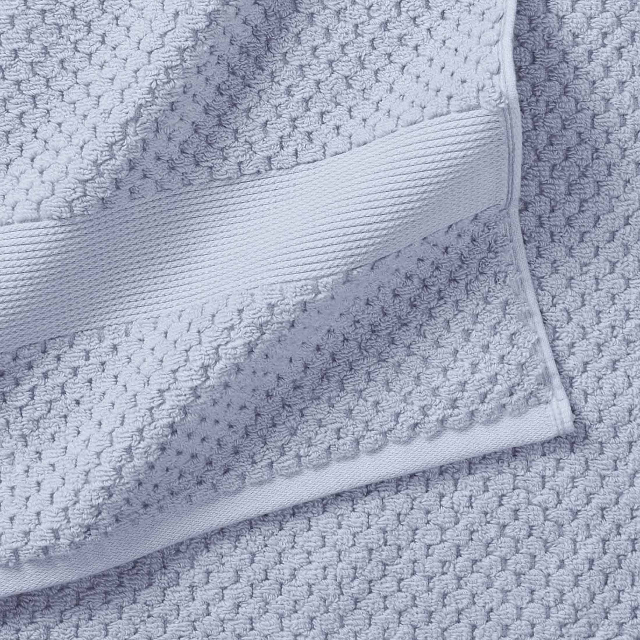 Better Homes & Gardens Signature Soft Cotton Popcorn Textured 6 Piece Bath Towel Set,Blue Water
