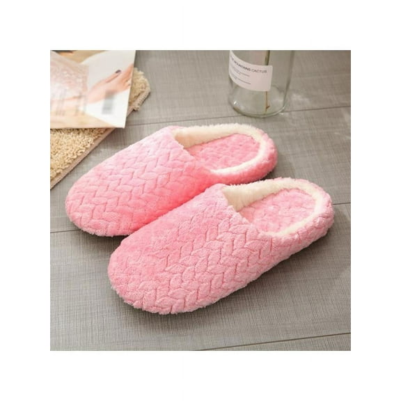 Women Slippers Bottom Soft Home Shoes Cotton Indoor Slip-On Slides Comfortable