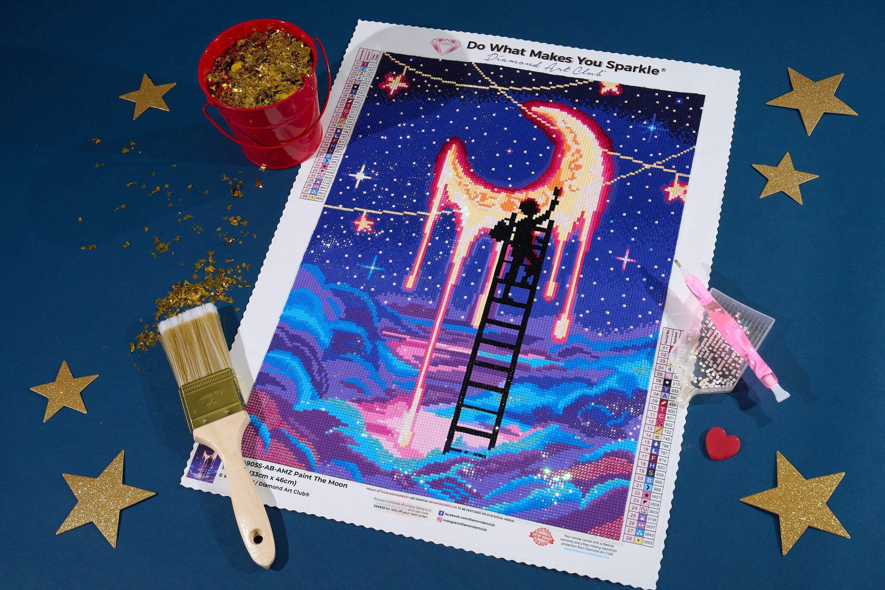 DIAMOND ART CLUB Paint the Moon Diamond Painting Kit