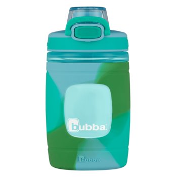 bubba Flo Kids Water Bottle Teal Crystal Ice & Green Rock Candy Tie Die, 16 fl oz.