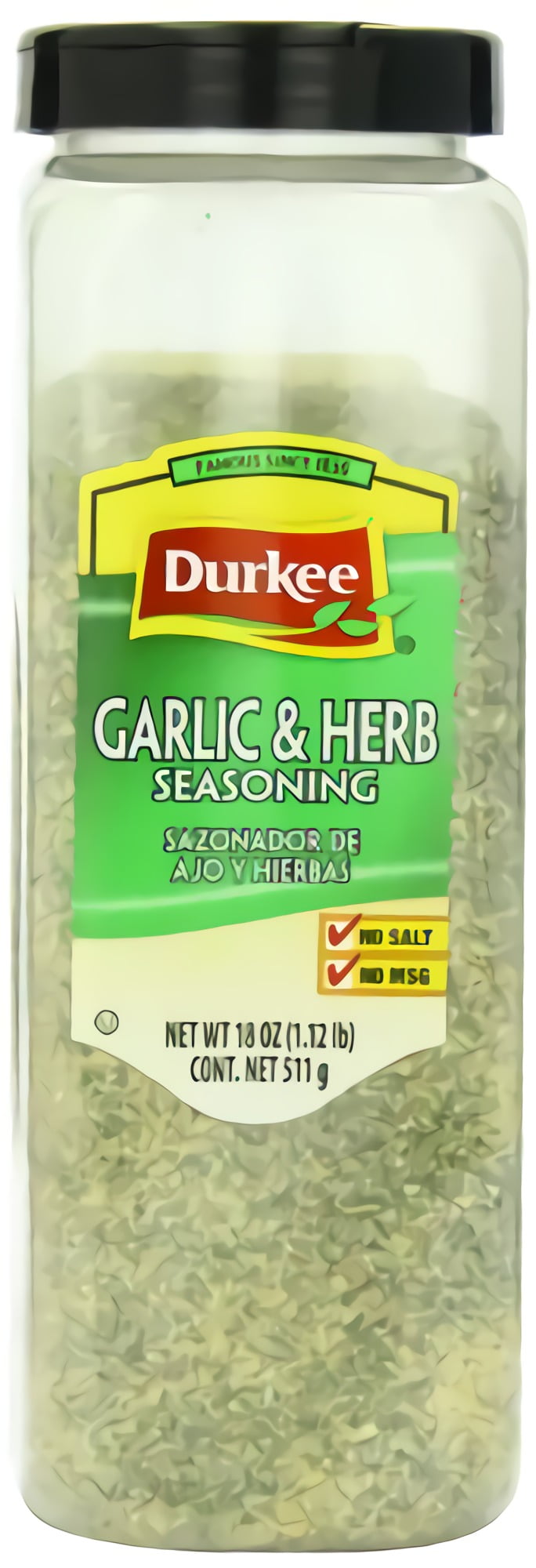 Durkee 100 Salt Free Garlic and Herb Seasoning, 18 Ounce