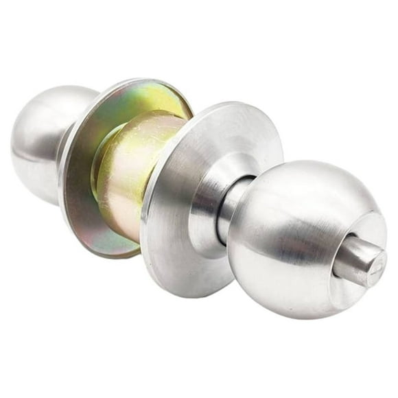 Handle door lock,Lock Set Bedroom Door Knob Stainless Steel Door Lock Stainless Steel Round Ball Handle Knob With Lock Door Lock Handle Burr-free Interior Locks Bedrooms Door Siuke Knobs With 3 Mizuh