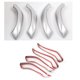 thumbnail image 4 of 4Pcs ABS Carbon Fiber Pattern Car Inner Door Handle Cover Trim for X1 F48 2016-2019 X2 F47 2018-2020, 4 of 5