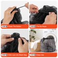 thumbnail image 6 of MADIKA 3 Pack Mesh Laundry Bags with Adjustable Single Shoulder Straps 28" x 26" Sturdy Nylon Material Laundry Liners with Drawstring Closure Black, 6 of 6