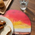 thumbnail image 4 of Round Placemats Oil Painting 15 inch Set of 2 Table Mats for Dining Table Red Yellow Heat Resistant Non-Slip Kitchen & Home Decorative Place Mat Set, 4 of 8