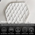 thumbnail image 7 of For Hyundai Genesis 2009-2016 Car Seat Covers, Gray and White Car Seat Covers, Waterproof Leather, 5 Seats Full Set, Wear Resistance, Non-slip, Protect and Upgrade Seats, 7 of 7