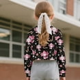 thumbnail image 3 of DISNIMO Christmas Axolotl Snowflake Printed Girls Crop Tops Long Sleeve Pullover Sweatshirt Fashion Cropped Tops Casual Loose Pullover Sweatshirt Fall Winter Outfits, 3 of 7