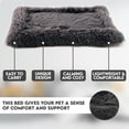 thumbnail image 4 of Precious Tails Eyelash Faux Fur Bordered Cat Dog Crate Mat - Small, 4 of 9