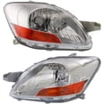 thumbnail image 4 of CAPA For 07-11 Yaris Sedan w/o Sport Front Headlight Headlamp w/o Bulb PAIR SET, 4 of 5