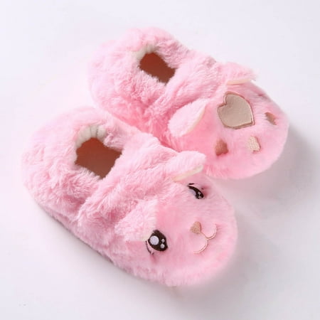 

Qazqa Childrens Girl Cotton Slippers Cute Cartoon Cat Ear Warm Indoor Non Slip Cotton Slippers
