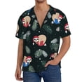 thumbnail image 3 of KLL Baby Sloths Sleeping Print Men's Shirt Short Sleeve Button Down Summer Cuba Beach Shirts- Small, 3 of 7