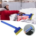 thumbnail image 1 of JWshufel Multi Purpose Car Ice Snow Scraper Long Handled Beef Tendon Wiper Snow Shovel Set Ice Snow Removal Tool Strong ABS Handle Easy Car Windshield Cleaning 2 Piece Kit, 1 of 8