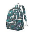 thumbnail image 2 of Boston Terrier with Bones and Paws Backpack for School,Cute School Bag,Schoolbag with Adjustable Shoulder Straps & Padded Back,13.4"x11"x4.7", 2 of 6