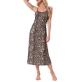 thumbnail image 4 of INSPIRAR CHIC Vestidos de Noche para Mujeres Sin Mangas con Tirantes Espagueti Cuello Redondo Primavera Verano Vestido de Dormir 2XL Leopardo, 4 of 6